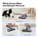 Беспроводной ручной противоклещевой пылесос с мощностью 250 W и напряжением 28.8 V BD7 Pro Double Cup Anti-mite Grey Jimmy