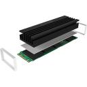 Raidsonic Siltuma uztvērējs M.2 SSD diskiem IB-M2HS-70, 22mm, 70mm, 10mm, 3x silikona termiskās plāksnītes