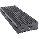 Raidsonic Icy Box SDD cietā diska korpuss IB-1817MC-C31, 10 Gbit/s, 1 x M.2, pelēks, USB-C 3.1