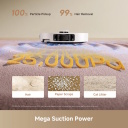 Dreame L10S Ultra Gen3 robotas siurblys sausas ir drėgnas valymas su automatiniu i&scaron;tu&scaron;tinimu 25 000 Pa 5200 mAh 3.2 L dulkių mai&scaron;elis 4.5 L &scaron;varaus vandens talpa RLL53SE-WH Balta