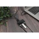 Digitus USB keskseade DA-70220, 4 x USB 2.0, 480 Mbit/s, aktiivne, 0,66 m, must ja h&otilde;be