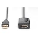 Digitus USB 2.0 pikenduskabel DA-70130-4, 5m, USB A M, USB A F, andmeedastuskiirus kuni 480 Mbps