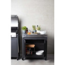 Barbecook Premium Buddy gaasigrilli t&ouml;&ouml;laud toidu ettevalmistamiseks roostevaba t&ouml;&ouml;pind riiul piduritega rattad 84x46x90cm BC-GAS-2070