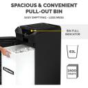 Fellowes Шредер AutoMax 600M 600 листов, 2 x 12 мм микрорезка, 83 л, 60 дБ, 4 колеса, P-5, автоматический реверс