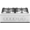 Beko Dujų-elektrinė viryklė FSS52020DW, 50cm, 85cm, 60cm, 4 dujiniai degikliai, 60l, Garų valymas, Grilis, A