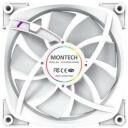 Montech Datora korpuss ventilators AX120 PWM WHITE 3 IN 1, 120mm, 1760RPM, 27dB, 3xRGB LED, 4-pin PWM, 0.5m kabelis