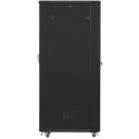 Lanberg Vaba seisev rack FF01-8042-12B, 800x1000mm, 42U, must, kandev&otilde;ime kuni 800kg, IP20, 4 ventilaatorit, 4 vertikaalset riba