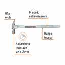 Jumiķa āmurs ar tērauda caurules kātu 570g TRUPER