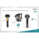 Digitus baarikoodiskanner DA-81003, 10cm, 150g, 2000mAh, Bluetooth, IP54, 2D, QR, 1D, helis ja valgusm&auml;rk
