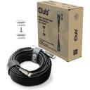 Club3D HDMI 2.1 kabelis CAC-1392 30m, 48Gbps, 8K60Hz, juodas, vienpusis, auksiniai jungtys