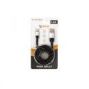 Sbox USB kabelis MODELIS USB-MICRO-2,4A, 1,5m, 480 Mbit/s, USB A M, microUSB M, pīts kabelis: Nē, krāsa: melna/sudraba