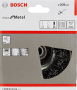 Stiepļu suka D 100 mm, Lielām leņķa slīpmašīnām ar fiksācijas uzgriezni PRO METAL CLEAN STIEPĻU SUKA, 1608614011, BOSCH