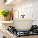 Emaljēta čuguna kastrolis BROWIN 330540 4 L Ekrū