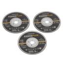Griešanas diski 76mm - 3 gab. POWERPLUS POWAIR1201, 1 mm biezums, metāla griešanai, līdz 80 m/s