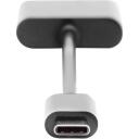 Digitus USB Type-C adapteris, AK-300400-002-S, 20cm, 5A, USB 3.1 Gen 2, audio / USB, melns