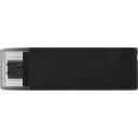 Kingston DataTraveler 70 DT70/256GB, 256 GB, USB Type-C, USB 3.2 Gen 1, iki 200 MB/s, atsparus vandeniui dizainas