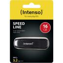 Intenso USB atmintinė 3533470 16 GB, USB 3.2 Gen 1, skaitymo greitis 70 MB/s, juoda, plastikas