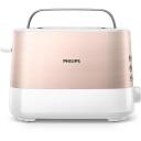 Philips Tosteris HD2638/11, 2 riekeliai, 950 W, rožinė auksinė, balta, 230 V, 1050 W, metalas, 7 rudos spalvos lygiai