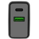 Natec Lādētājs RIBERA NUC-2062, 20W, 100-240V, 50/60Hz, 3A, 1xUSB-C, 1xUSB-A, ātrā uzlāde, universāls
