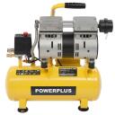Oro kompresorius be alyvos 550W, POWERPLUS, POWX17230S, 8 bar, 105 l/min, 6L, tylus