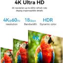 Vention HDMI kabelis 1m/AACBF 4K 60Hz, 18 Gbit/s, 3D, auksiniai jungtys, PVC, juodas