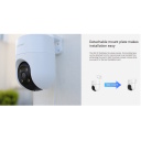 Ezviz H8C CS-H8C-3MP Wi-Fi Āra IP65 3MP 2K Gudrā Pan & Tilt 360 Kamera MicroSD / Nakts Redzamība Balta