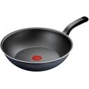 Tefal Wok H0561942, 28cm, alumiinium, must, sobiv induktsioonipliidile, fikseeritud k&auml;epide