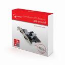 Gembird SPC-22 adapteris, 2xRS-232, PCIe, 0,002 Gbit/s, 16000 Kbit/s, zema profila, melns