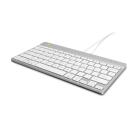 R-Go Tools klaviatuur RGOCOUSWDWH, QWERTY, kaabel, 1.6 m, valge, ergonoomiline disain, LED indikaatorid, kompaktne