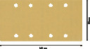 Slīppapīrs,kokam perf. 186x93,G120,50gab, Orbitālajām slīpma&scaron;īnām EXPERT C470 SMIL&Scaron;PAPĪRS, 2608900939 BOSCH