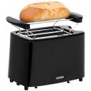 Mesko Toaster MS 3220, 750 W, 2 pesa, plastkorpus, must, 6 pruunimisastet, automaatne v&auml;ljal&uuml;litus