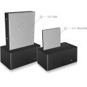 Raidsonic dokstacija IB-1121-C31, 1x HDD/SSD, 10 Gbit/s, USB 3.1 (Gen 2), Plug & Play, HotSwap