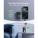 Anker MagGo Power Bank A1657H11, 10000 mAh, 2x USB-C, 5V-3A, 9V-3A, 12V-2,5A, 15V-2A, 20V-1,5A, belaidis įkroviklis 5W