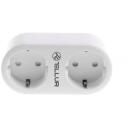 Tellur viedā kontakligzda TLL331061, 16A, 2400W, 2 x Schuko neatkarīga vadība