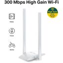 Mercusys traadita USB adapter MW300UH, 300Mbps, 2.4GHz, 2x5dBi antennid, USB 2.0, IEEE 802.11n
