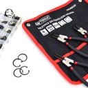 Cirkulāro gredzenu knaibles komplekts 200mm, 4 daļas, CrV tērauds, AW16640, AWTOOLS