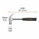 Плотницкий молоток с ручкой из стальной трубы 450 г 16700 SJ-16 Truper