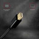 Axagon Video kaabel RVDM-HI14C2 Mini DisplayPort HDMI 1.8m, 4096 x 2160, 30Hz, aktiivne muundur, must