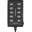 Logilink USB keskjaam 10-port, UA0125, 10 x USB 2.0, 3,5 A, 480 Mb/s, sisse/v&auml;lja l&uuml;liti