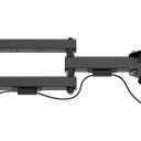 Sbox LCD-223-2, sienas stiprinājums, 13'' - 43'', 20kg, 75x75 - 200x200, melna, +90&deg; / -90&deg;, 6.6 - 37cm