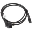Lanberg Toitekaabel CEE 7/7 kuni IEC 320 C13 CA-C13C-11CC-0018-BK, 1.8 m, 10 A, must, VDE