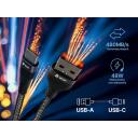 Tracer USB kabelis TRAKBK47486, 1m, USB A, USB Type-C, 48W, 2.4A, 480Mbit/s, melns