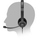 Port Connect austiņas PRO ON'R 300 912001, 32 &Omega;, 20-20k Hz, melna, trok&scaron;ņu slāpē&scaron;ana, stereo, vadu