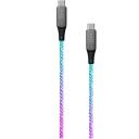 Fixed Laadimiskaabel USB-C/USB-C, FIXDLED-CC-RA, 60W, RGB valgustus, 1.2m