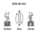 Skrūvju ekstraktoru komplekts 3gab PUNE-3 TRUPER