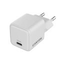 Compact wall charger with GaN technology 20 W total power and 1×PD fast charging port CU20C EU White CNS-CUW20C CANYON
