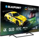 Blaupunkt QLED televizorius 55QBG6000S, 55'', 3840 x 2160, HDR10, 3xHDMI, 2xUSB, Wi-Fi, Bluetooth, Google TV