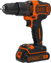 18V HD + smūginis suktuvas + 2x1,5 Ah + S.SB BCK21S2S-QW BLACK DECKER