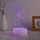 Manta Dekoratīvā lampa SNL115RGB, 5W, 11.4cm, 10cm, 21.7cm, 5V, AA, USB, 2m, daudzkrāsaina, LED, sirds