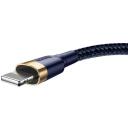 Baseus Cafule Lightning kaabel CALKLF-CV3, 2m, 1.5A, 480Mbps, vastupidav korpus, sinine v&auml;rv